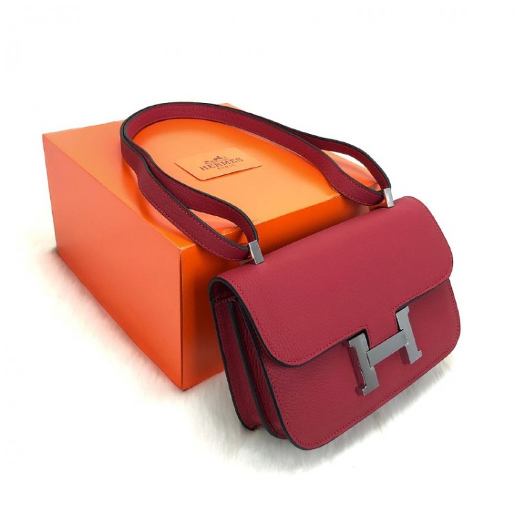 HERMES COSTANCE KIRMIZI 24 GUMUS